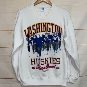 Washington Huskies Rose Bowl Sweatshirt Vintage UW